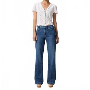 NEW PAIGE leenah 32" high-rise jeans in sound check